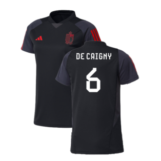 2023-2024 Belgium Training Jersey (Black) - Ladies (De Caigny 6)