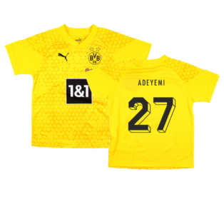 2023-2024 Borussia Dortmund Training Jersey (Yellow) - Kids (Adeyemi 27)