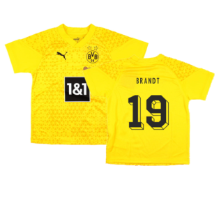 2023-2024 Borussia Dortmund Training Jersey (Yellow) - Kids (Brandt 19)