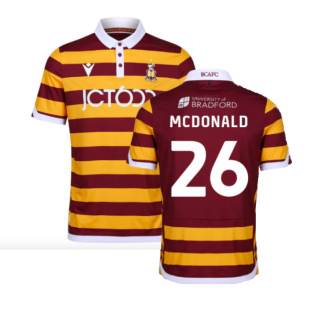 2023-2024 Bradford City Home Shirt (McDonald 26)
