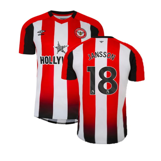 2023-2024 Brentford Home Shirt (Jansson 18)