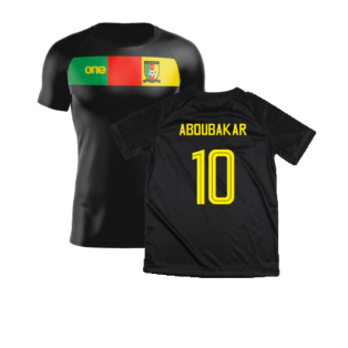 2023-2024 Cameroon Training Tee (Black) (ABOUBAKAR 10)