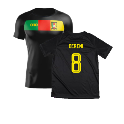 2023-2024 Cameroon Training Tee (Black) (GEREMI 8)