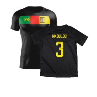 2023-2024 Cameroon Training Tee (Black) (NKOULOU 3)