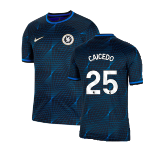 2023-2024 Chelsea Away Football Shirt (Caicedo 25)