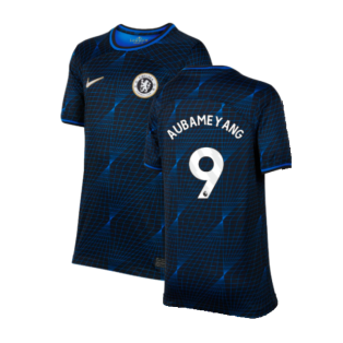 2023-2024 Chelsea Away Shirt (Kids) (AUBAMEYANG 9)