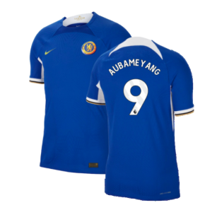 2023-2024 Chelsea Home Authentic Shirt (AUBAMEYANG 9)