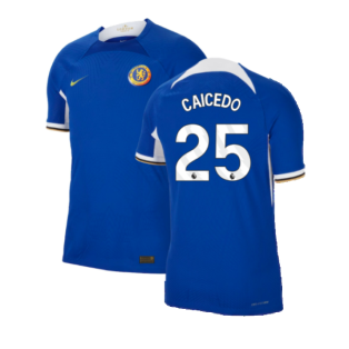 2023-2024 Chelsea Home Authentic Shirt (Caicedo 25)