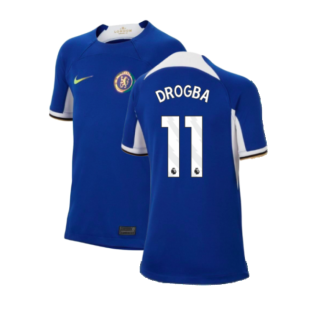 2023-2024 Chelsea Home Shirt (Kids) (DROGBA 11)