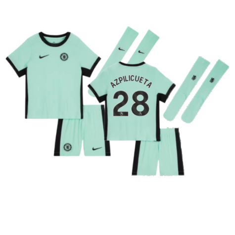2023-2024 Chelsea Little Boys Third Mini Kit (AZPILICUETA 28)