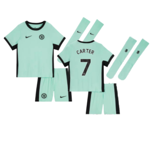 2023-2024 Chelsea Little Boys Third Mini Kit (Carter 7)