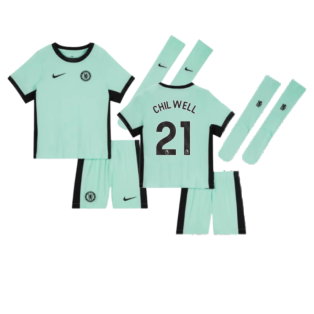 2023-2024 Chelsea Little Boys Third Mini Kit (CHILWELL 21)