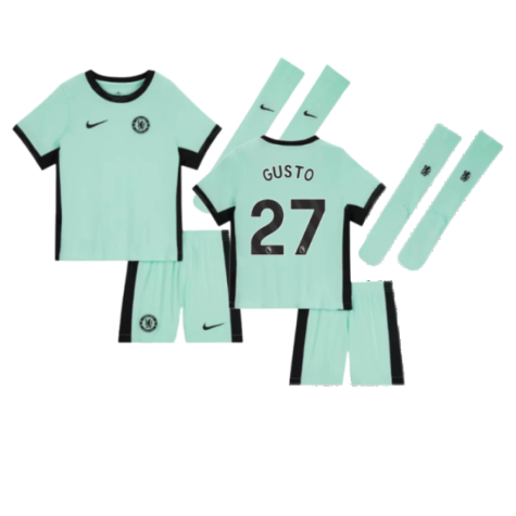 2023-2024 Chelsea Little Boys Third Mini Kit (Gusto 27)