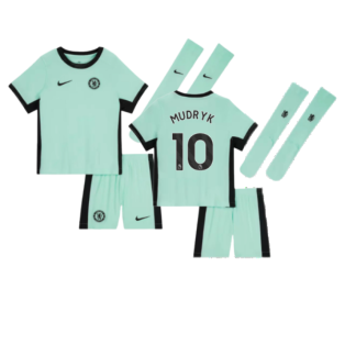 2023-2024 Chelsea Little Boys Third Mini Kit (MUDRYK 10)