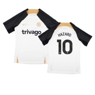 2023-2024 Chelsea Strike Training Shirt (White) (HAZARD 10)