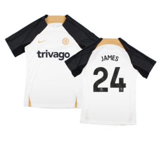 2023-2024 Chelsea Strike Training Shirt (White) (JAMES 24)