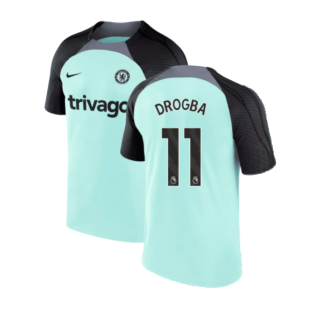 2023-2024 Chelsea Training Shirt (Mint Foam) - Kids (DROGBA 11)