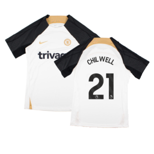 2023-2024 Chelsea Training Shirt (White) - Kids (CHILWELL 21)