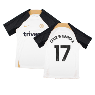 2023-2024 Chelsea Training Shirt (White) - Kids (Chukwuemeka 17)