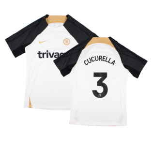 2023-2024 Chelsea Training Shirt (White) - Kids (Cucurella 3)