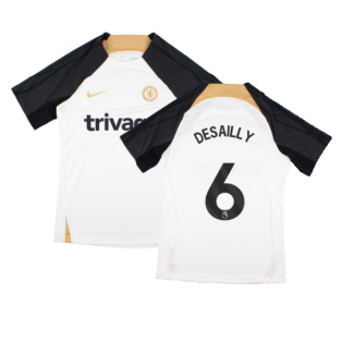 2023-2024 Chelsea Training Shirt (White) - Kids (DESAILLY 6)