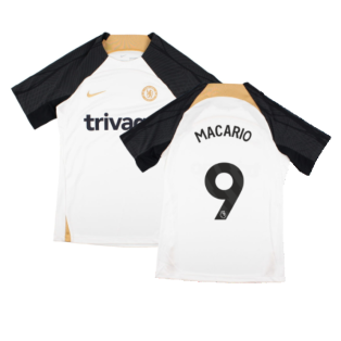 2023-2024 Chelsea Training Shirt (White) - Kids (Macario 9)