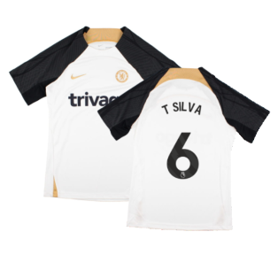 2023-2024 Chelsea Training Shirt (White) - Kids (T SILVA 6)