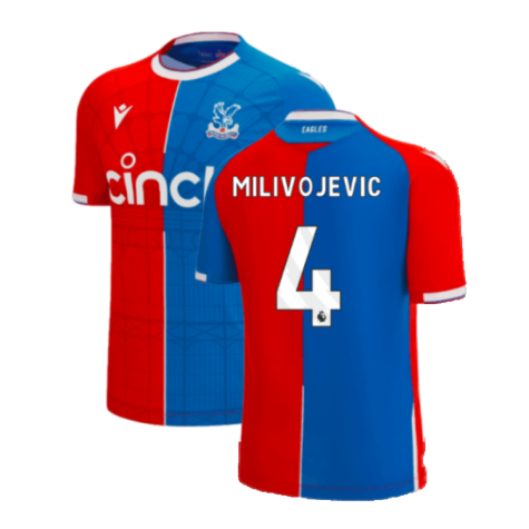 2023-2024 Crystal Palace Home Shirt (MILIVOJEVIC 4)