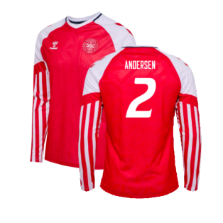 2023-2024 Denmark Long Sleeve Home Shirt (Andersen 2)