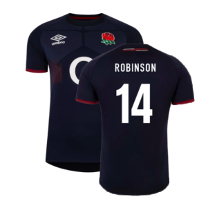 2023-2024 England Alternate Rugby Shirt (Kids) (Robinson 14)
