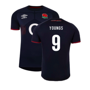 2023-2024 England Alternate Rugby Shirt (Kids) (Youngs 9)
