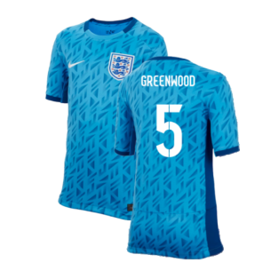 2023-2024 England Away Shirt (Kids) (GREENWOOD 5)