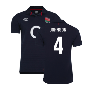 2023-2024 England Rugby Alternate Classic Jersey - Kids (Johnson 4)
