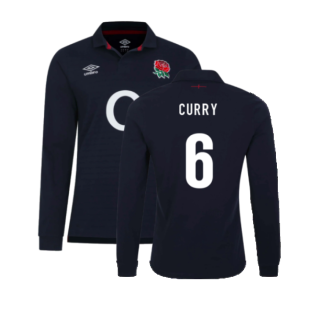 2023-2024 England Rugby Alternate LS Classic Jersey (Curry 6)