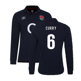 2023-2024 England Rugby Alternate LS Classic Jersey (Kids) (Curry 6)