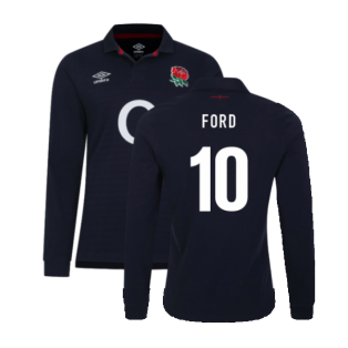 2023-2024 England Rugby Alternate LS Classic Jersey (Kids) (Ford 10)