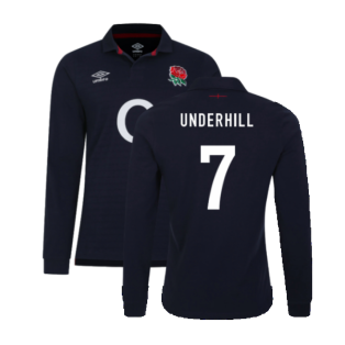 2023-2024 England Rugby Alternate LS Classic Jersey (Kids) (Underhill 7)