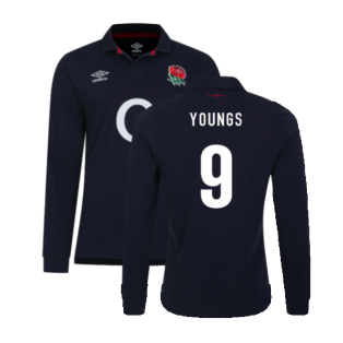 2023-2024 England Rugby Alternate LS Classic Jersey (Kids) (Youngs 9)