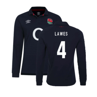 2023-2024 England Rugby Alternate LS Classic Jersey (Lawes 4)