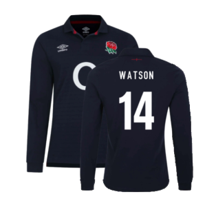 2023-2024 England Rugby Alternate LS Classic Jersey (Watson 14)