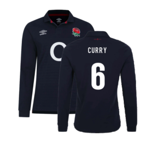 2023-2024 England Rugby Alternate LS Classic Shirt (Curry 6)