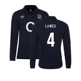 2023-2024 England Rugby Alternate LS Classic Shirt (Lawes 4)