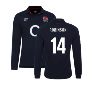 2023-2024 England Rugby Alternate LS Classic Shirt (Robinson 14)