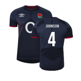2023-2024 England Rugby Alternate Pro Jersey (Johnson 4)