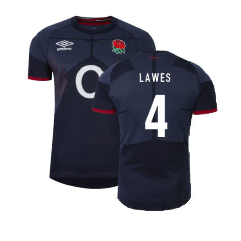 2023-2024 England Rugby Alternate Pro Jersey (Lawes 4)