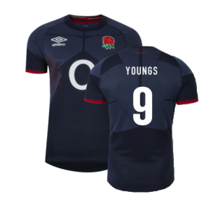 2023-2024 England Rugby Alternate Pro Jersey (Youngs 9)