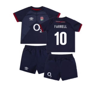 2023-2024 England Rugby Alternate Replica Baby Kit (Farrell 10)