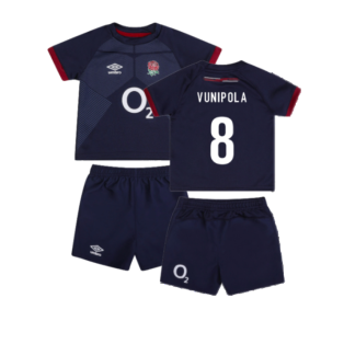 2023-2024 England Rugby Alternate Replica Baby Kit (Vunipola 8)