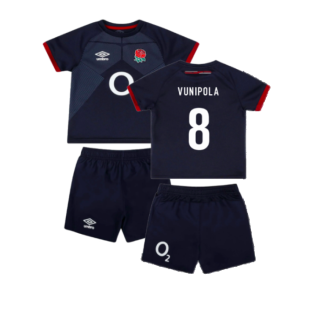 2023-2024 England Rugby Alternate Replica Infant Kit (Vunipola 8)
