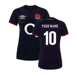 2023-2024 England Rugby Alternate Shirt (Ladies) (Your Name)